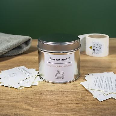 Etiquetage bougie parfumée Eleces.jpg