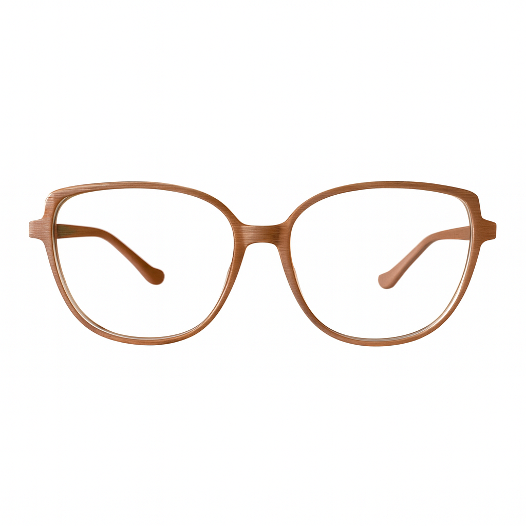 Óculos de Grau Nude Bege Giovana – Leveza, Modernidade e Conforto