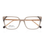 Miniatura: Óculos Elis de Grau – Cinza Perolado com Detalhes Dourados