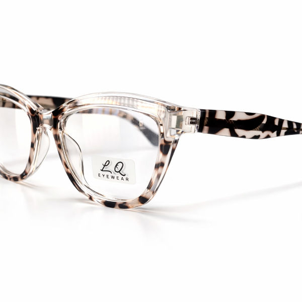 Miniatura: Óculos feminino gatinho vinho translúcido design moderno armação Clara Ascendente