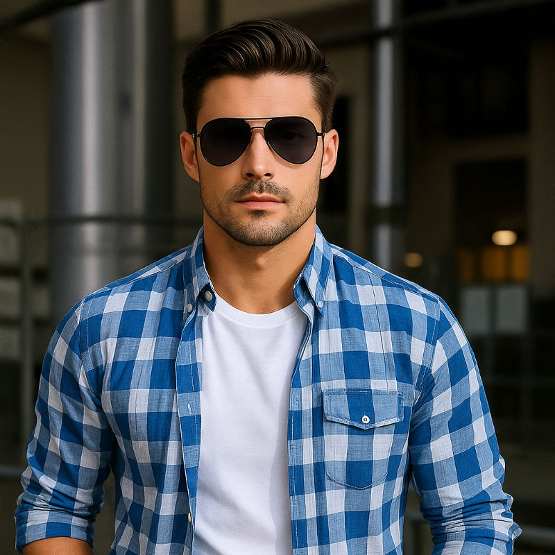 Miniatura: Óculos de Sol Jackie Black – Aviador Total Black Unissex