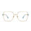 Miniatura: Óculos de Grau Armação Estela Gold Turquesa