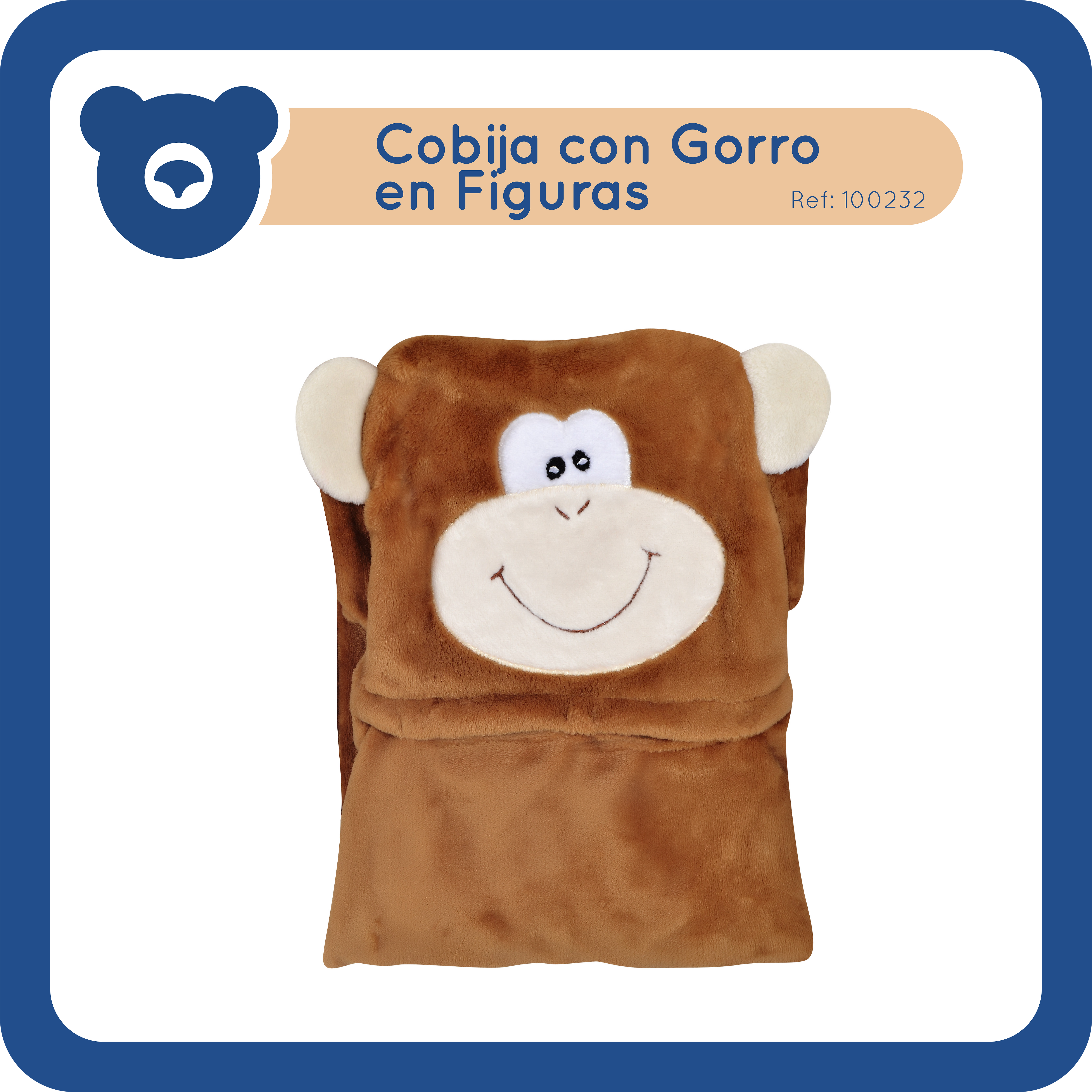 Cobija con Gorro en Figuras
