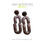 Thumbnail: Sterling Silver Rainbow Glitter Earrings