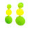 Thumbnail: Sterling Silver Lemon and Lime Glitter Earrings
