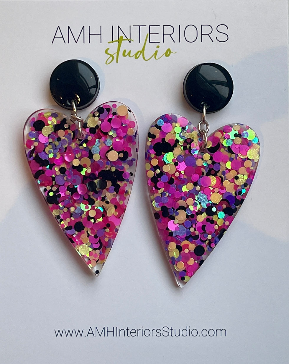Thumbnail: Sterling Silver Heart Dot Earrings