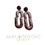 Thumbnail: Sterling Silver Rainbow Glitter Earrings