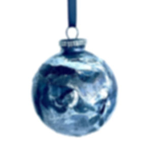 Black and White Glass Ornament