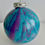 Thumbnail: Turquoise and Purple Glass Ornament