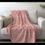 Thumbnail: Indulge in luxurious comfort with this Lux Pink Pattern Velvety Soft Blanket.