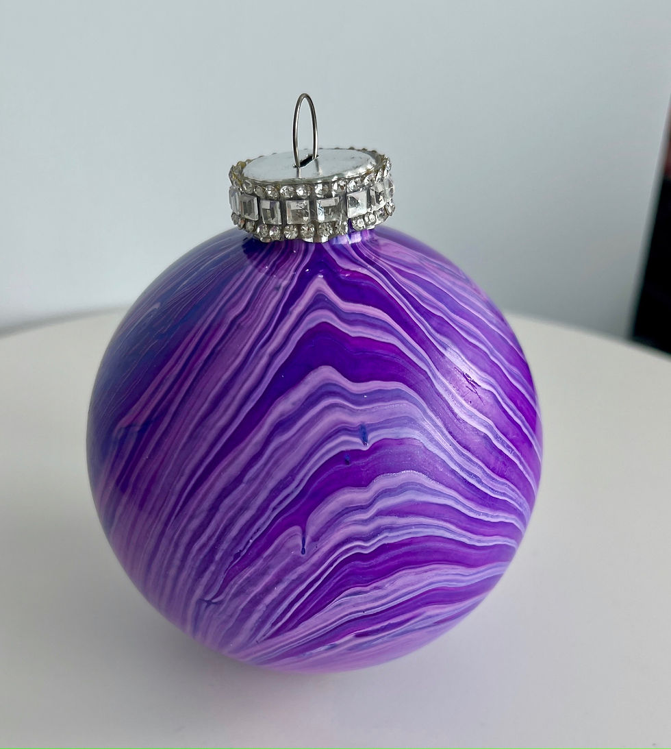 Thumbnail: Purple Glass Ornament