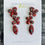 Thumbnail: Sterling Silver Red Flower Earrings