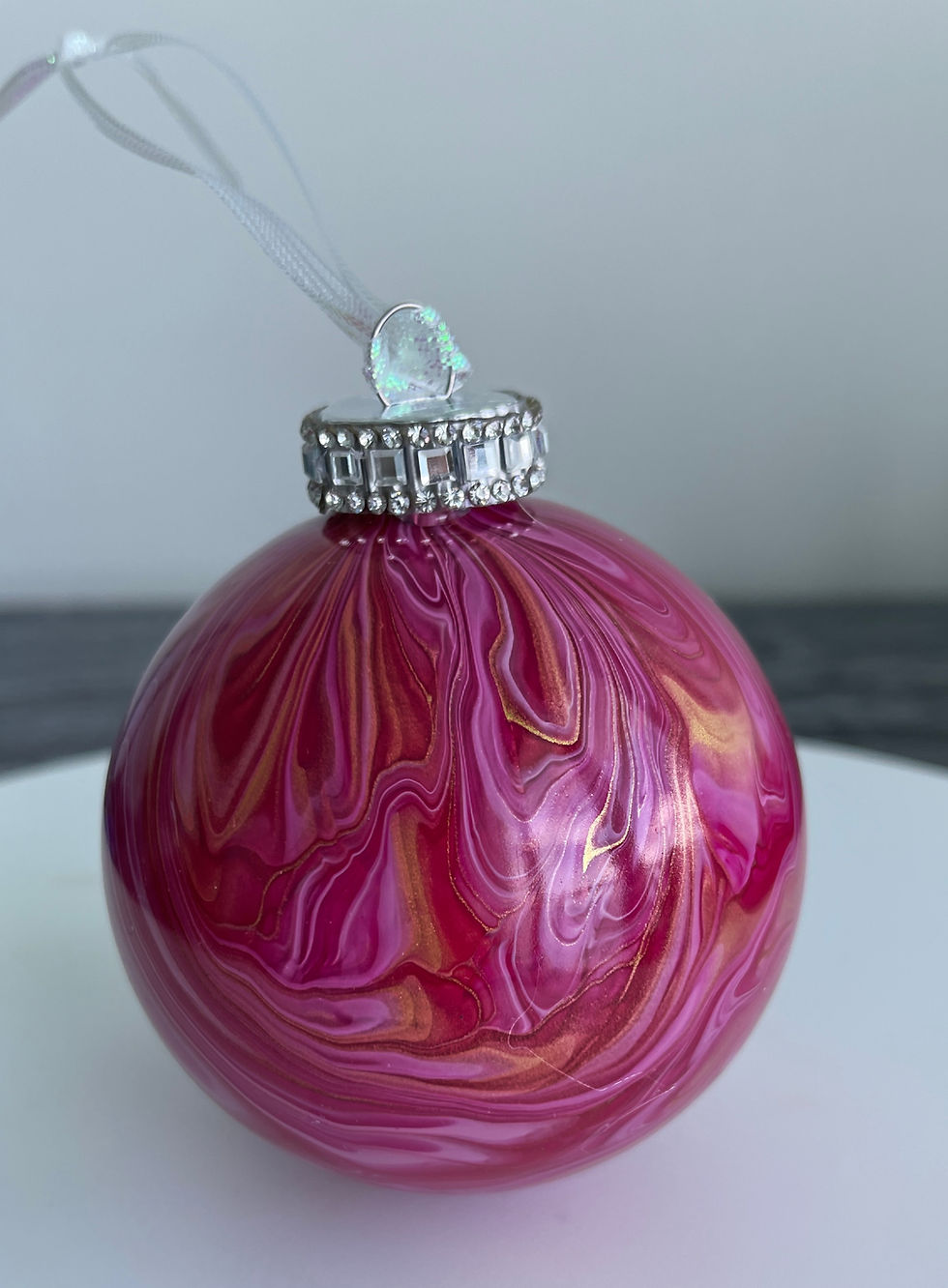 Thumbnail: Pink Glass Ornaments