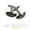 Thumbnail: Gold Metallic Hand Painted Cufflinks