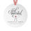 Thumbnail: Personalized Just Married Ornament: "Love is all you need" wedding keepsake.