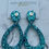 Thumbnail: Sterling Silver Teardrop Glitter Earrings