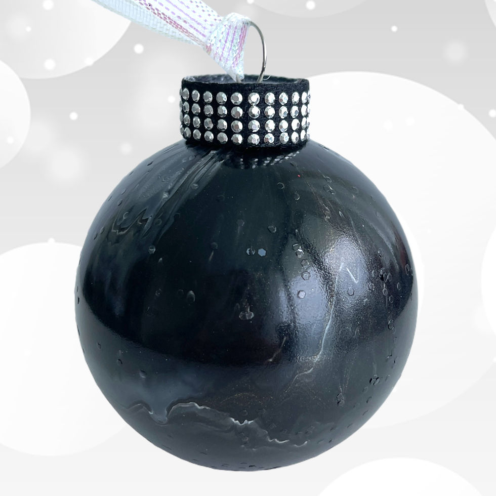 Thumbnail: Black Glass Ornament