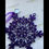 Thumbnail: Purple Glitter Snowflake Ornament