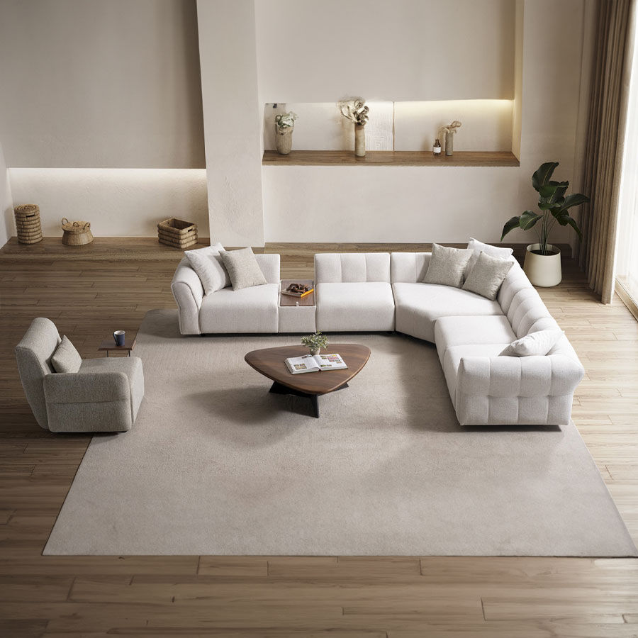 Miniaturbild: Modulsofa mit Zwischentisch