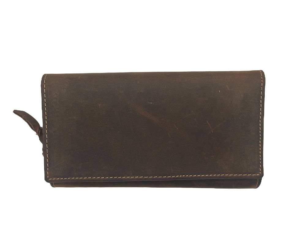 Thumbnail: DOUBLE SNAP LEATHER LADIES WALLET