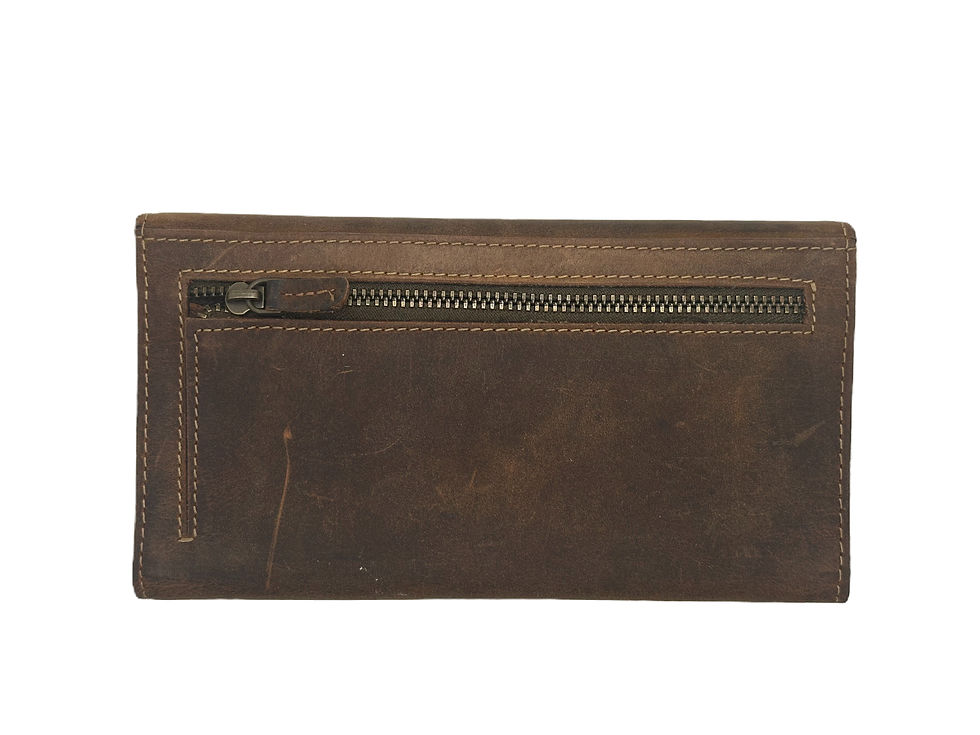 Thumbnail: RFID LARGER LEATHER SNAPPING LADIES WALLET
