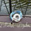 Miniature : Bracelet original double cuir mosaïque multicolore, fermoir T
