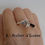 Miniature : Bague chaine étoilée pompons gris et noir et breloque étoile