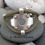 Miniature : Bracelet chic et original cuir rond kaki et son passant industriel, fermoir croc