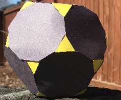 Origami truncated dodecahedron