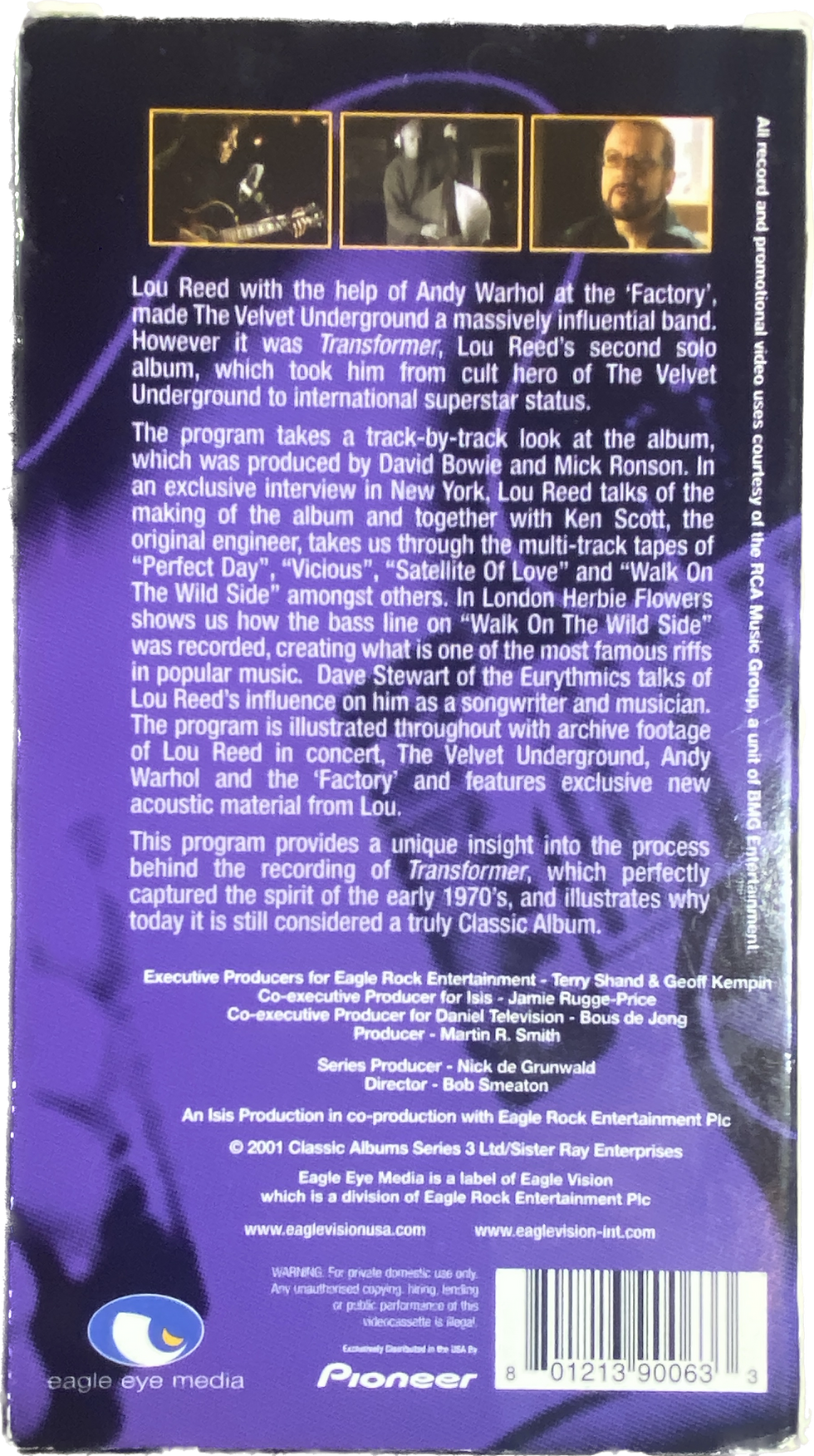 Thumbnail: Lou Reed - Transformer [USED][VHS]