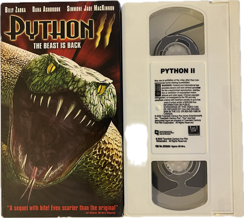 Python [USED][VHS] | Heavy Heads Records | https://static.wixstatic.com ...