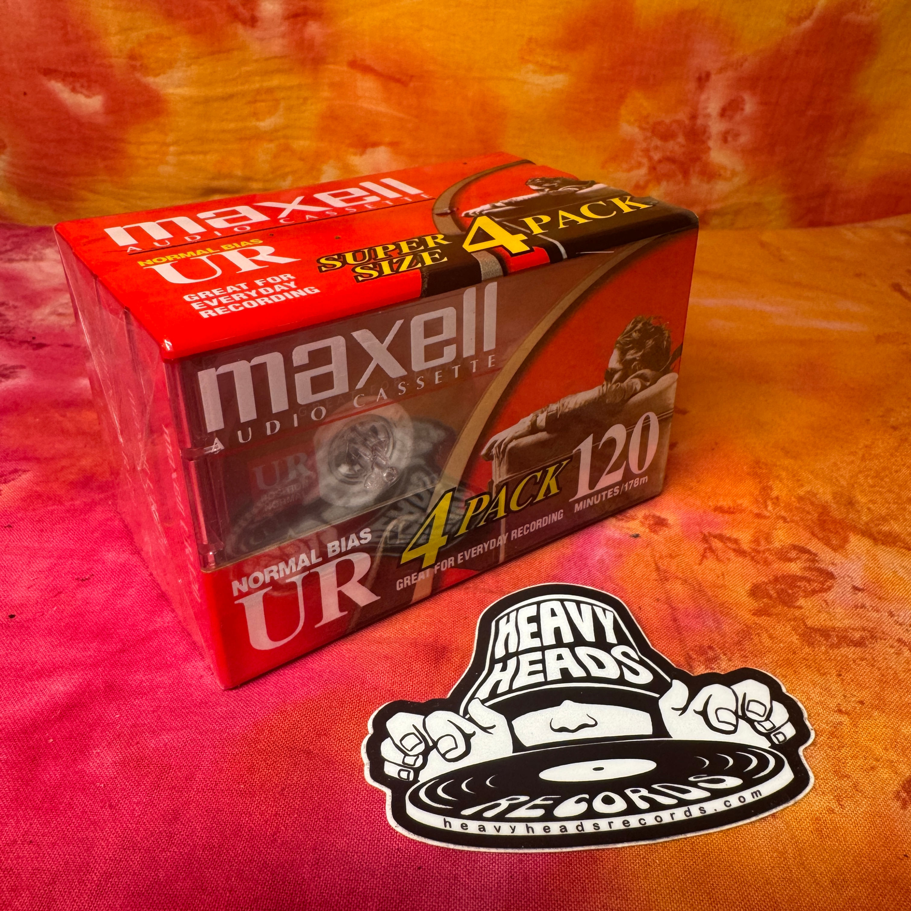 Maxell UR-120 Cassette - 120 min - Pack of 4