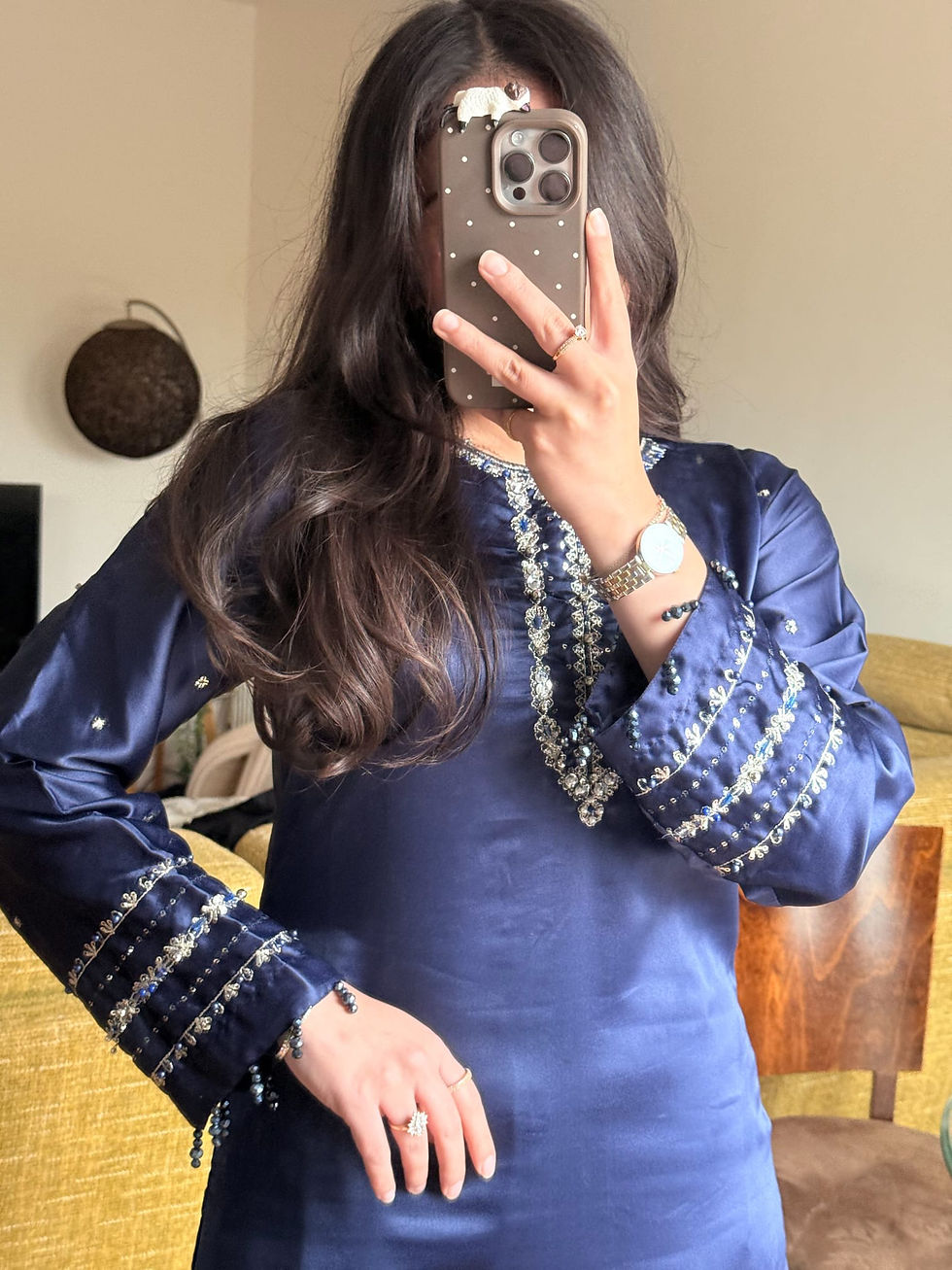Thumbnail: Ayla Navy Silk 
