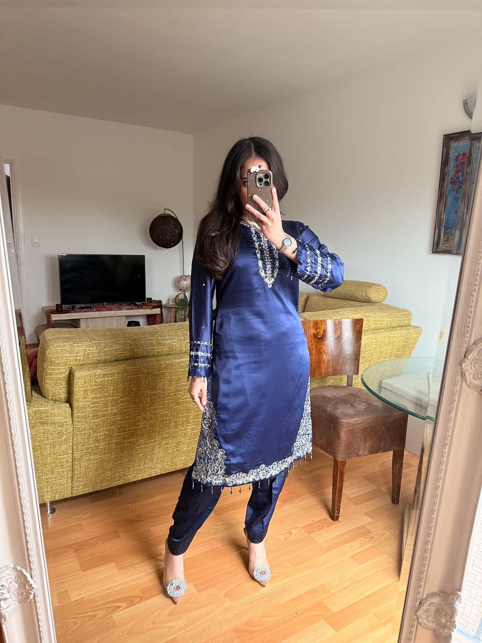 Thumbnail: Ayla Navy Silk 