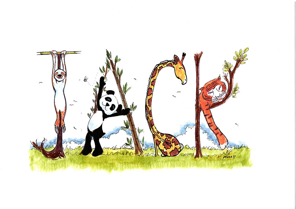 Thumbnail: A4 /A3 'Name' Illustrations