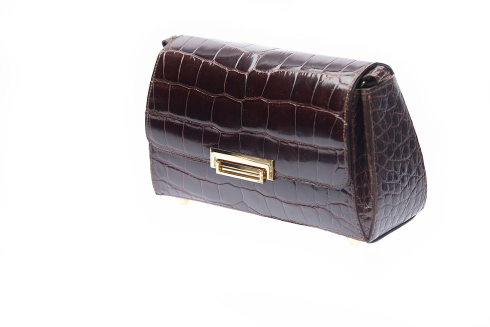 Thumbnail: Genuine Alligator Patent Leather Clutch bag