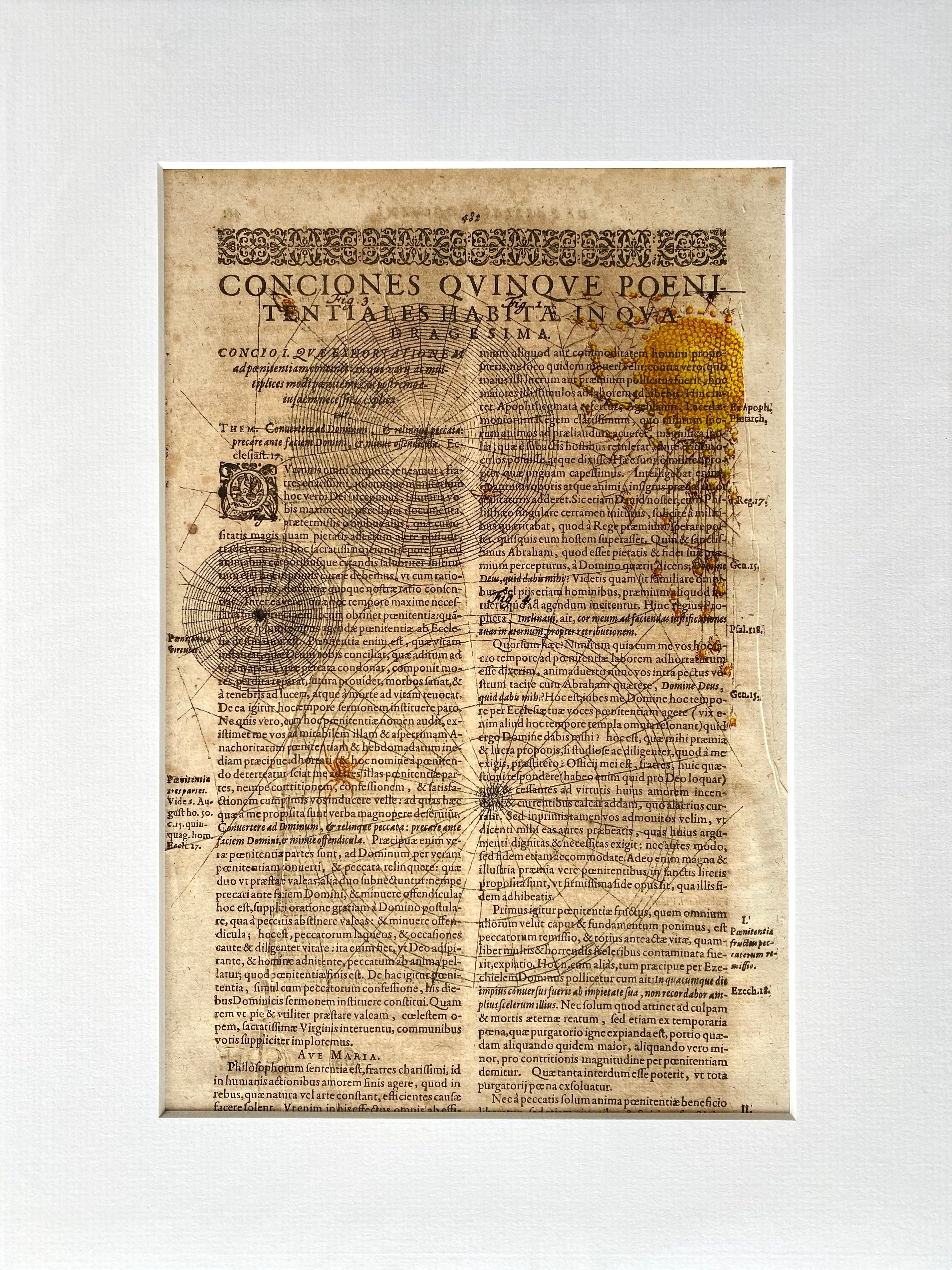 Artist-Print Antique-Décoration with Passepartout