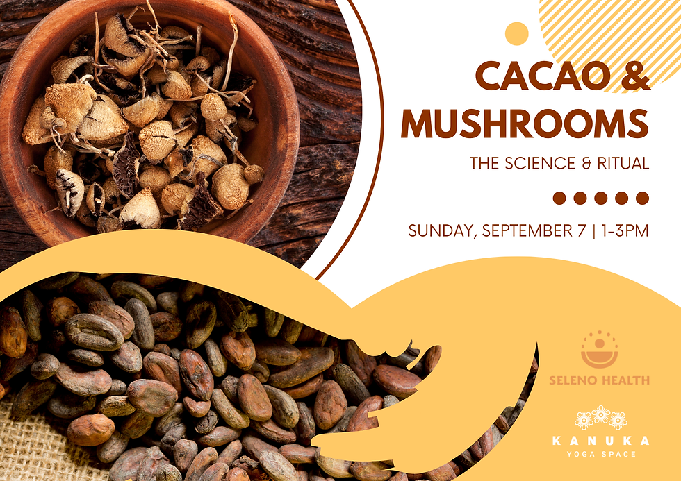 cacao and magic mushrooms