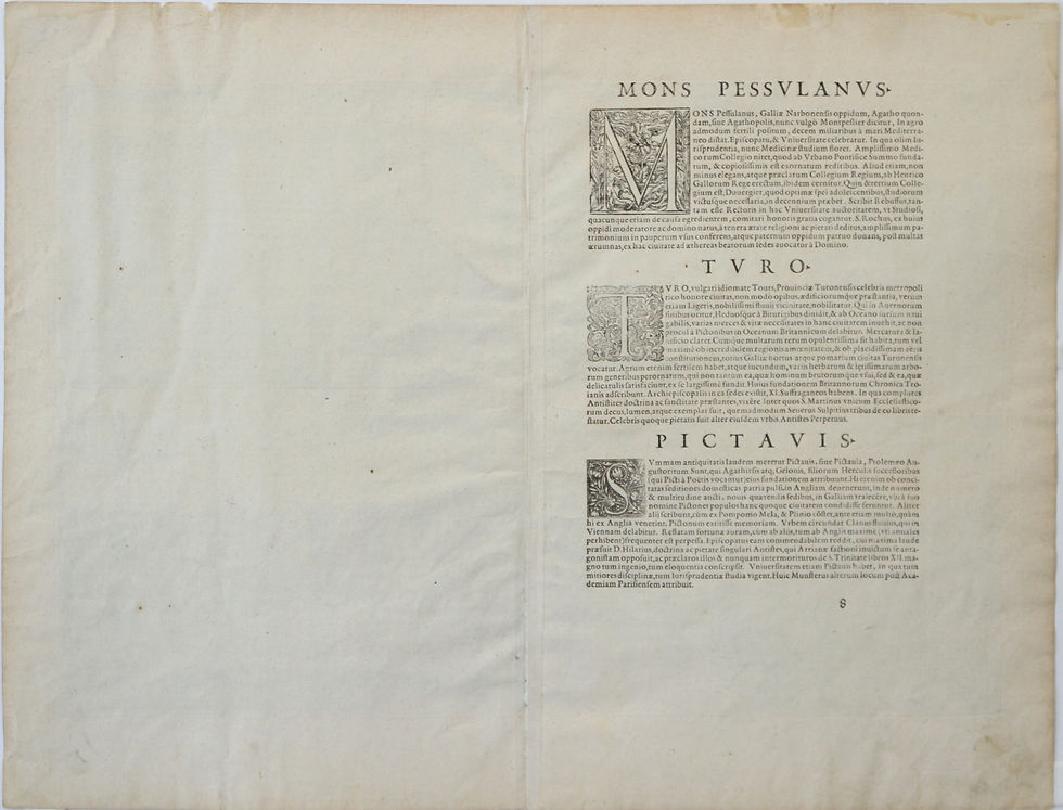 Thumbnail: Montpellier, Birdview, Tours and Poitiers cities, Latin Atlas "Civitates orbis"