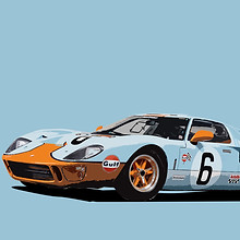 CARARTPRINTS FORD GT-40