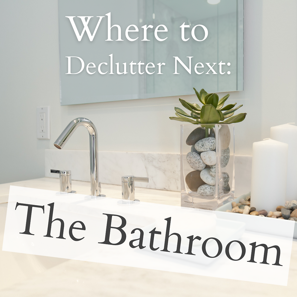 Where to Declutter Next: The Bathroom