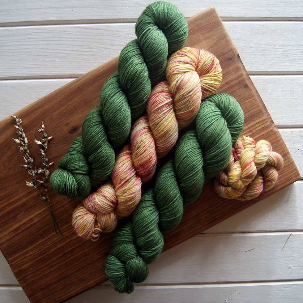 Thumbnail: Woolees Yarn - Merino Nylon Blend - Where Sky and Lavender Meet - SET