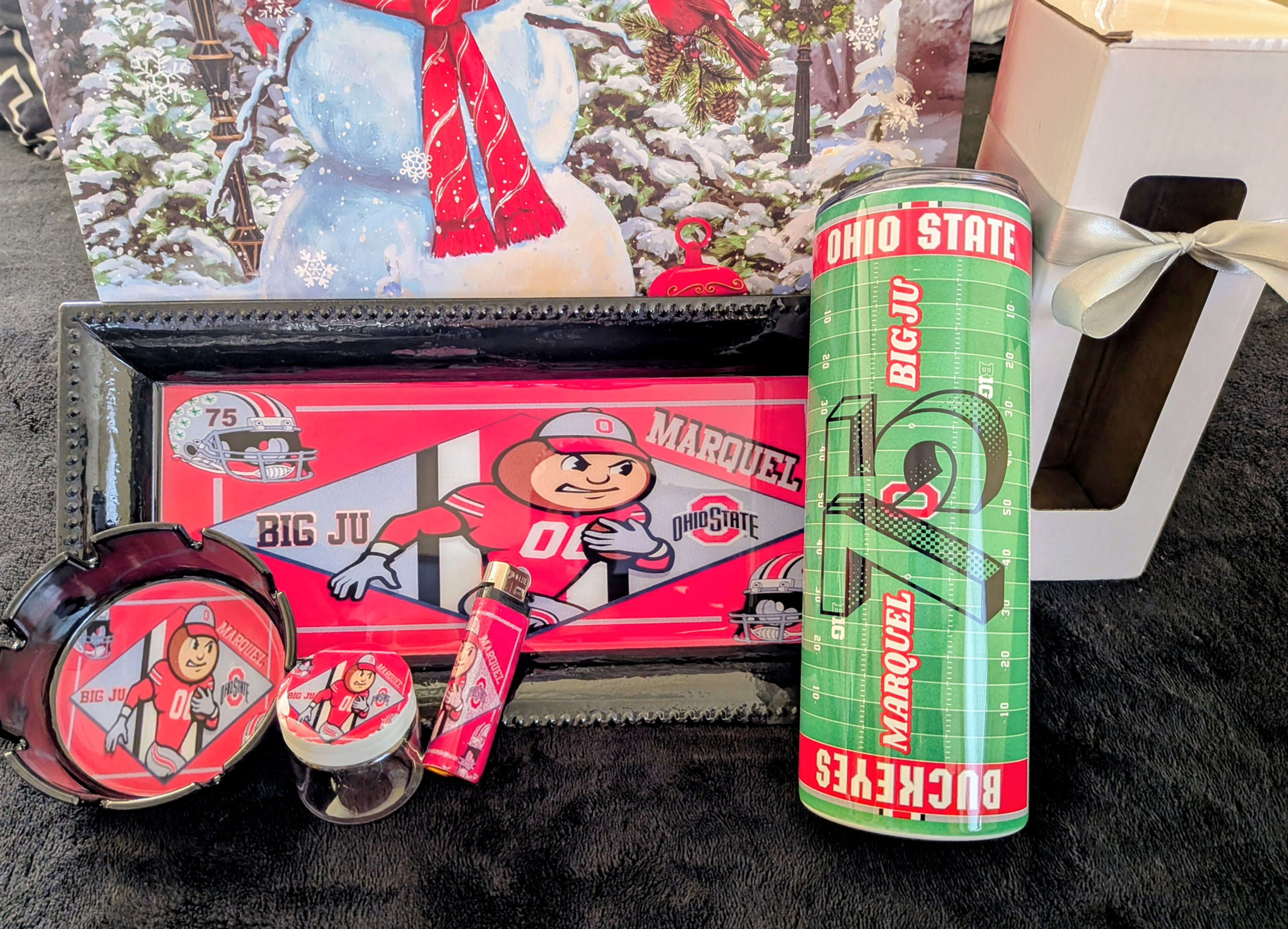 Rolling Tray Set with Custom Tumbler