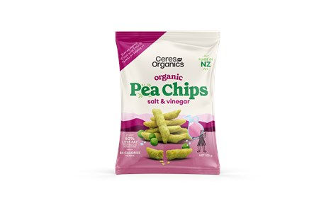 Organic Pea Chips, Salt & Vinegar 100g