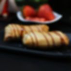 Harumaki de Morango com Creme de Avelã