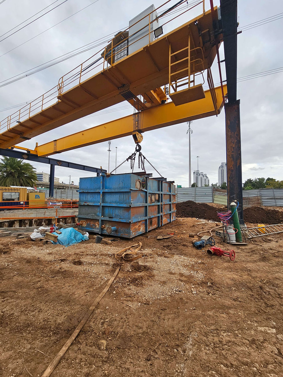 בדיקת עגורן גשר דו קורתי 37 טון