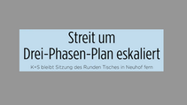 Streit um Drei-Phasen-Plan eskaliert