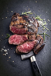 Barbecue aged Wagyu Rib Eye Steak as clo