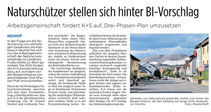 Naturschützer stellen sich hinter BI-Vorschlag