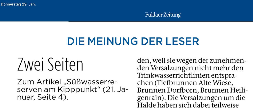 Die Süßwasserreserven sind am Kipppunkt